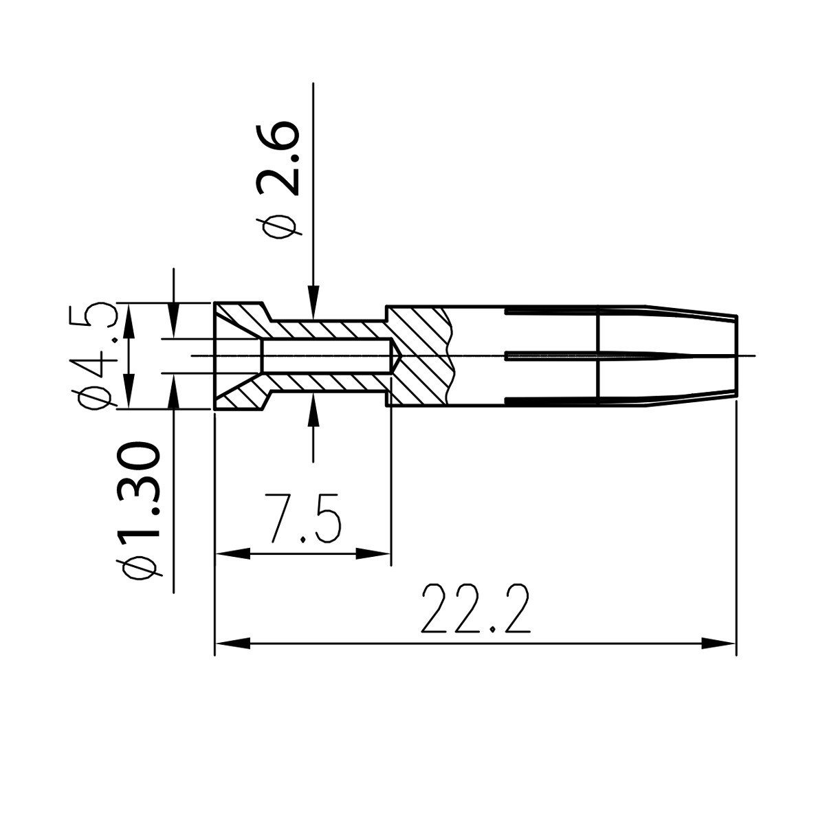 ZJHK (Haoke Electric) 09330006214 CESF-0.75 (09330006214) Габаритные размеры CESF-0.75 (09330006214)