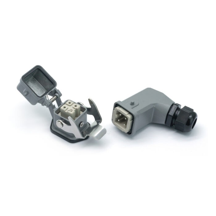 Промышленный прямоугольный разъем (комплект) ZJHK HA-003-SE-BK-1L-MCV-PG11 (K000000007)