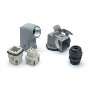 Промышленный прямоугольный разъем (комплект) ZJHK HA-003-SE-BKSE-1L-PG11 (K000000012)