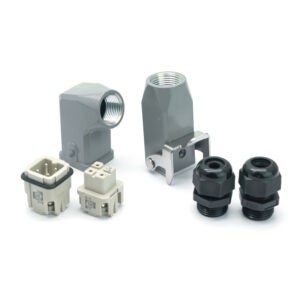 Промышленный прямоугольный разъем (комплект) ZJHK HA-003-SE-CCT-1L-2PG11 (K000000025)