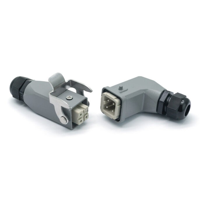 Промышленный прямоугольный разъем (комплект) ZJHK HA-003-SE-CCT-1L-2PG11 (K000000025)