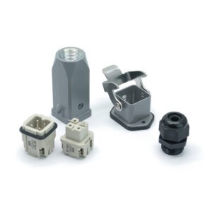 Промышленный прямоугольный разъем (комплект) ZJHK HA-003-TE-BK-1L-PG11 (K000000005)