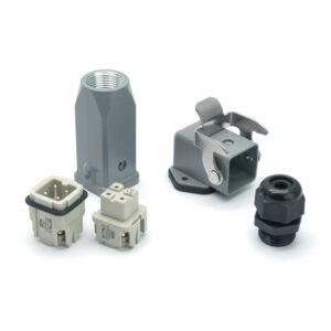 Промышленный прямоугольный разъем (комплект) ZJHK HA-003-TE-BKSE-1L-PG11 (K000000015)