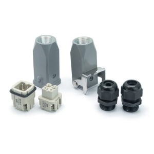 Промышленный прямоугольный разъем (комплект) ZJHK HA-003-TE-CCT-1L-2PG11 (K000000027)