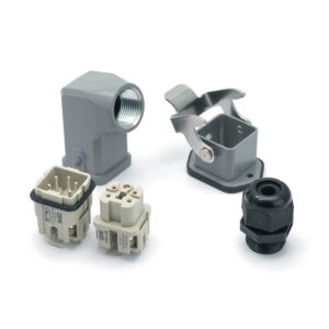 Промышленный прямоугольный разъем (комплект) ZJHK HA-004-SE-BK-1L-PG11 (K000000029)