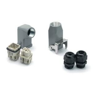 Промышленный прямоугольный разъем (комплект) ZJHK HA-004-SE-CCT-1L-2PG11 (K000000052)