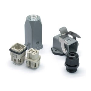 Промышленный прямоугольный разъем (комплект) ZJHK HA-004-TE-BKSE-1L-PG11 (K000000042)