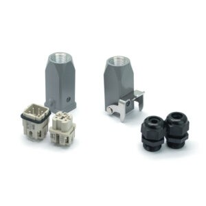 Промышленный прямоугольный разъем (комплект) ZJHK HA-004-TE-CCT-1L-2PG11 (K000000054)