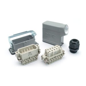 Промышленный прямоугольный разъем (комплект) ZJHK HA-010-SE-BK-1L-M20 (K000000055)