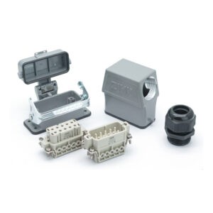 Промышленный прямоугольный разъем (комплект) ZJHK HA-010-SEH-BK-1L-CV-PG21 (K000000069)