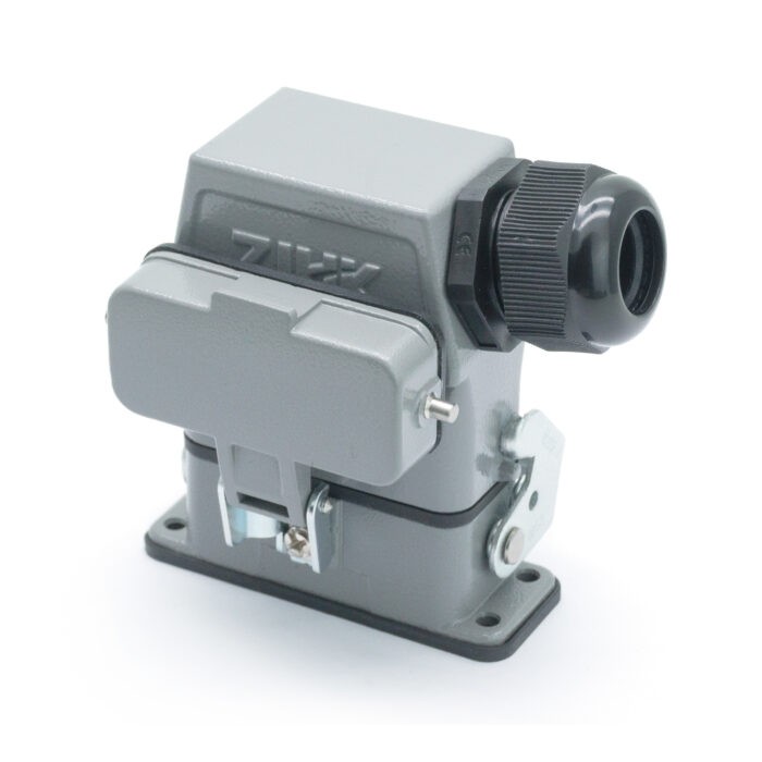 Промышленный прямоугольный разъем (комплект) ZJHK HA-010-SEH-BK-1L-MCV-PG21 (K000000079)