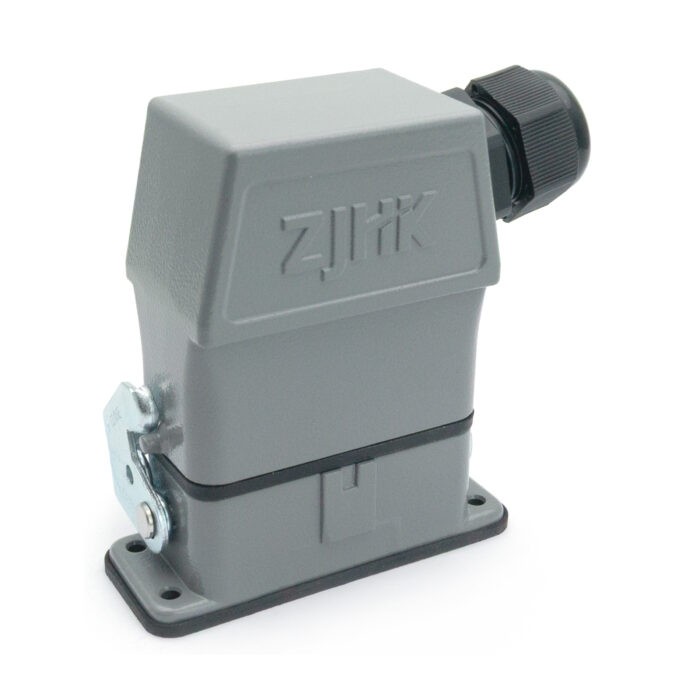 Промышленный прямоугольный разъем (комплект) ZJHK HA-010-SEH-BK-1L-PG16 (K000000058)