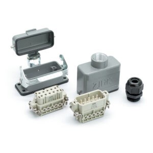 Промышленный прямоугольный разъем (комплект) ZJHK HA-010-TE-BK-1L-MCV-PG13.5 (K000000081)