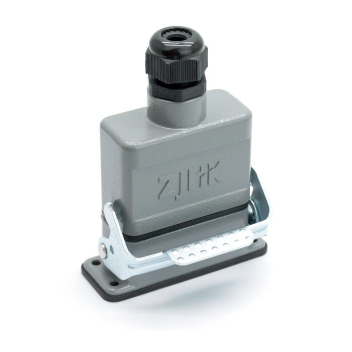 Промышленный прямоугольный разъем (комплект) ZJHK HA-010-TE-BK-1L-PG13.5 (K000000061)