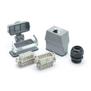 Промышленный прямоугольный разъем (комплект) ZJHK HA-010-TEH-BK-1L-CV-PG21 (K000000074)