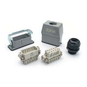 Промышленный прямоугольный разъем (комплект) ZJHK HA-010-TEH-BK-1L-M25 (K000000062)