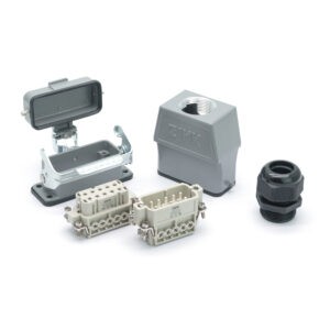 Промышленный прямоугольный разъем (комплект) ZJHK HA-010-TEH-BK-1L-MCV-PG21 (K000000084)