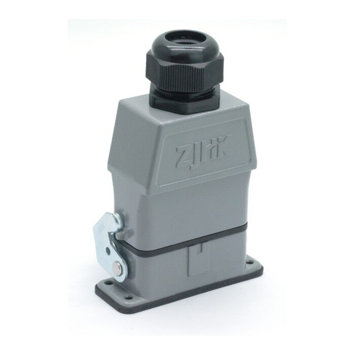 Промышленный прямоугольный разъем (комплект) ZJHK HA-010-TEH-BK-1L-PG21 (K000000064)