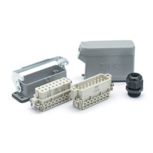 Промышленный прямоугольный разъем (комплект) ZJHK HA-016-SE-BK-1L-M20 (K000000127)