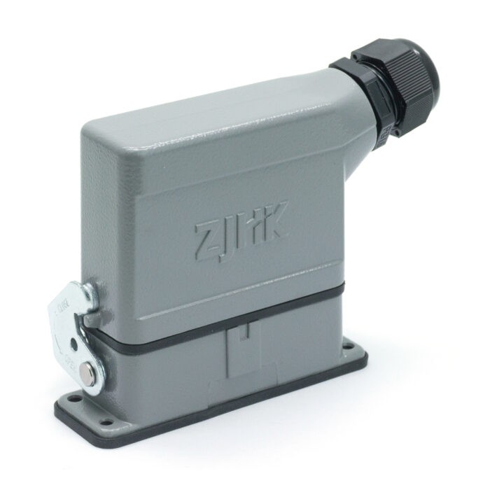 Промышленный прямоугольный разъем (комплект) ZJHK HA-016-SE-BK-1L-PG16 (K000000128)