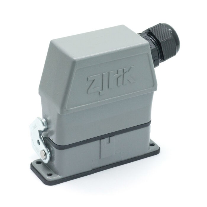 Промышленный прямоугольный разъем (комплект) ZJHK HA-016-SEH-BK-1L-PG16 (K000000130)