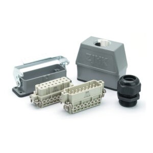 Промышленный прямоугольный разъем (комплект) ZJHK HA-016-TEH-BK-1L-PG21 (K000000136)