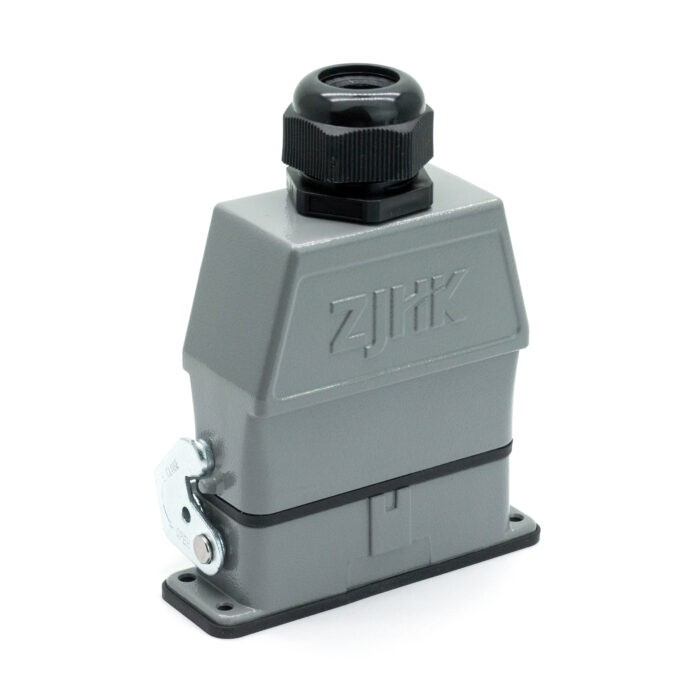 Промышленный прямоугольный разъем (комплект) ZJHK HA-016-TEH-BK-1L-PG21 (K000000136)
