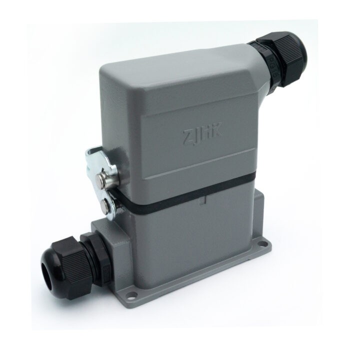 Промышленный прямоугольный разъем (комплект) ZJHK HE-010-SE-SF-1L-2PG16 (K000000542)