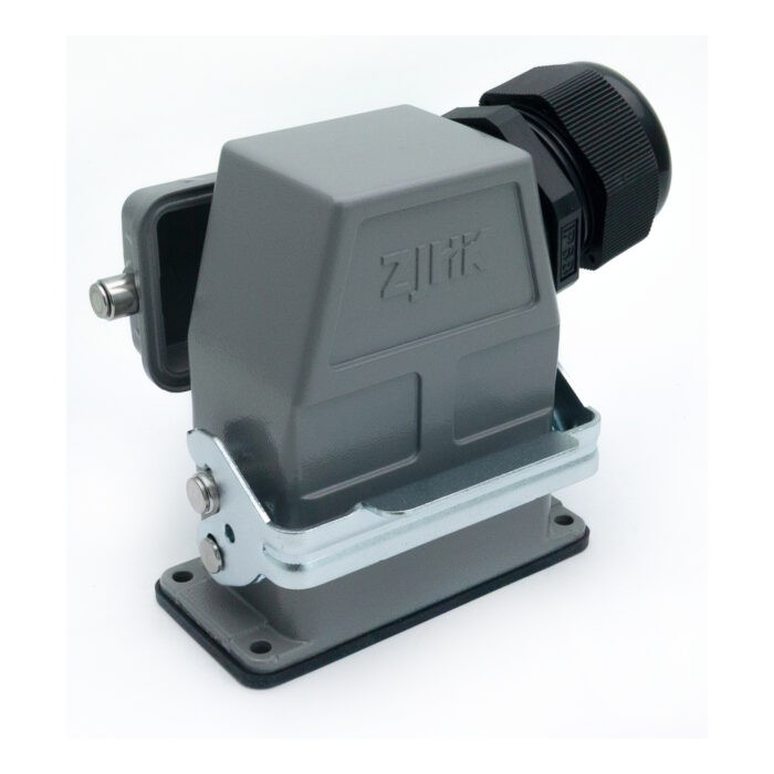 Промышленный прямоугольный разъем (комплект) ZJHK HE-010-SEH-BK-1L-MCV-PG29 (K000000460)