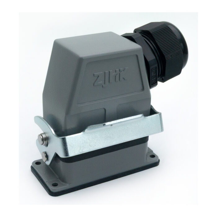 Промышленный прямоугольный разъем (комплект) ZJHK HE-010-SEH-BK-1L-PG29 (K000000432)