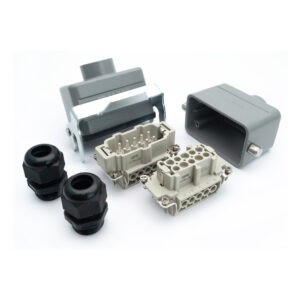 Промышленный прямоугольный разъем (комплект) ZJHK HE-010-TE-CCT-1L-2PG16 (K000000475)