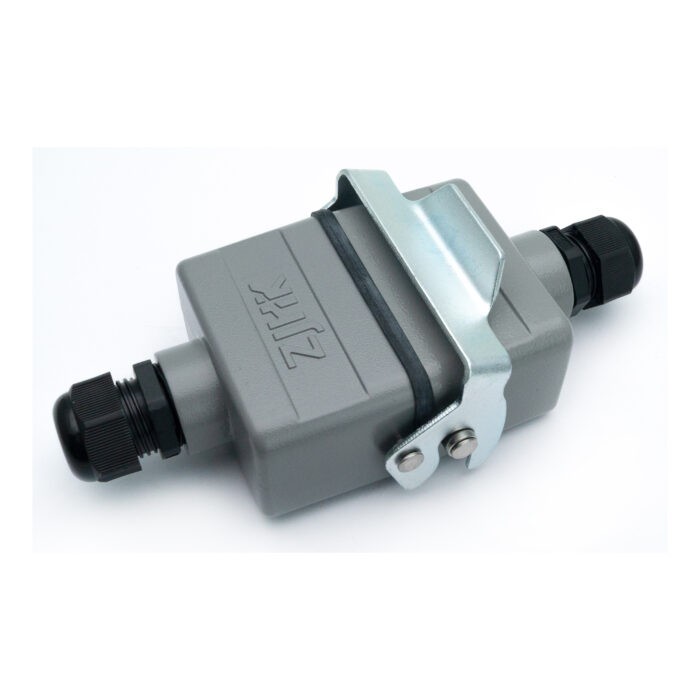 Промышленный прямоугольный разъем (комплект) ZJHK HE-010-TE-CCT-1L-2PG16 (K000000475)