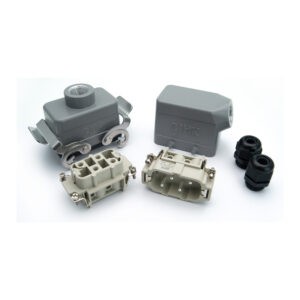 Промышленный прямоугольный разъем (комплект) ZJHK HSB-004-SE-CCT-2L-2M20 (K000001838)