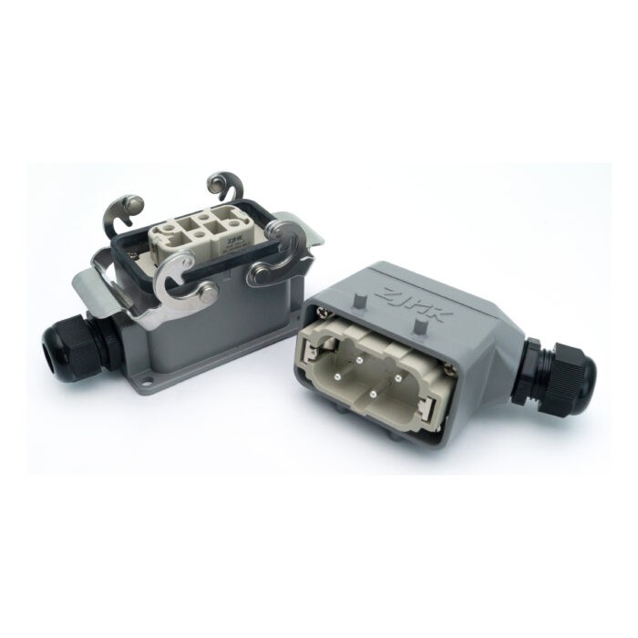 Промышленный прямоугольный разъем (комплект) ZJHK HSB-004-SE-SF-2L-2PG16 (K000001820)
