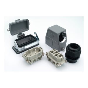 Промышленный прямоугольный разъем (комплект) ZJHK HSB-004-SEH-BK-1L-MCV-PG29 (K000001652)