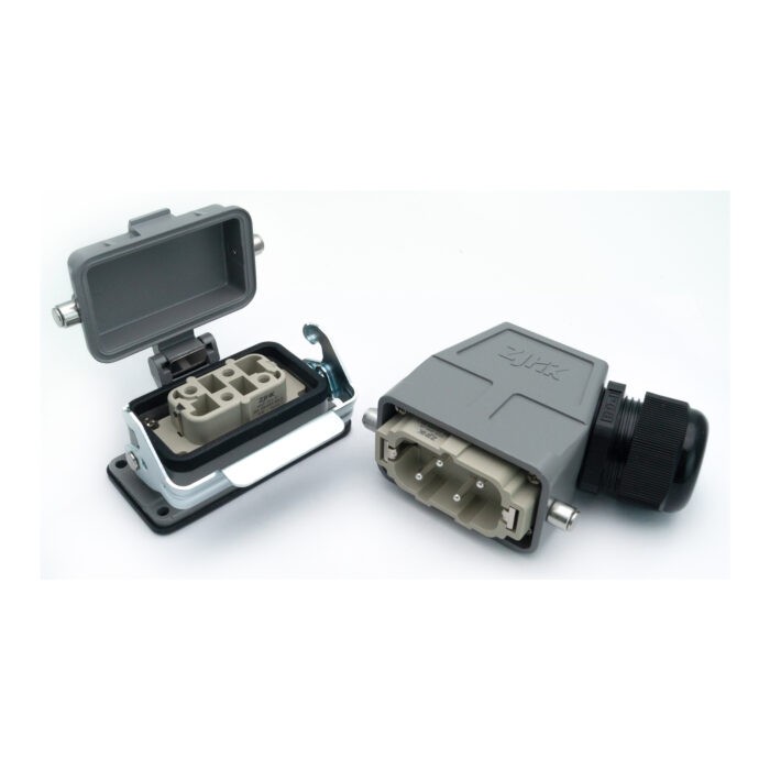 Промышленный прямоугольный разъем (комплект) ZJHK HSB-004-SEH-BK-1L-MCV-PG29 (K000001652)