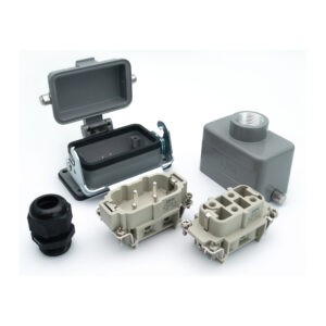 Промышленный прямоугольный разъем (комплект) ZJHK HSB-004-TE-BK-1L-MCV-PG16 (K000001655)