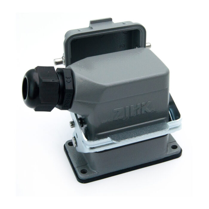 Промышленный прямоугольный разъем (комплект) ZJHK HSBS-004-SE-BK-1L-MCV-PG16 (K000001467)