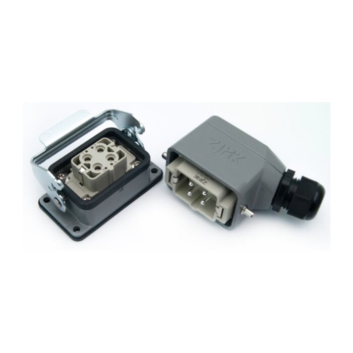 Промышленный прямоугольный разъем (комплект) ZJHK HSBS-004-SE-BK-1L-PG16 (K000001431)