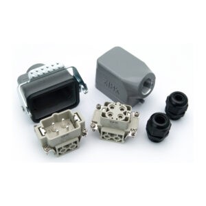 Промышленный прямоугольный разъем (комплект) ZJHK HSBS-004-SE-CCT-1L-2M20 (K000001482)