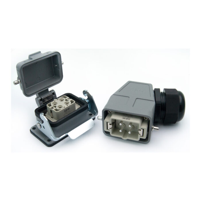 Промышленный прямоугольный разъем (комплект) ZJHK HSBS-004-SEH-BK-1L-MCV-PG29 (K000001471)