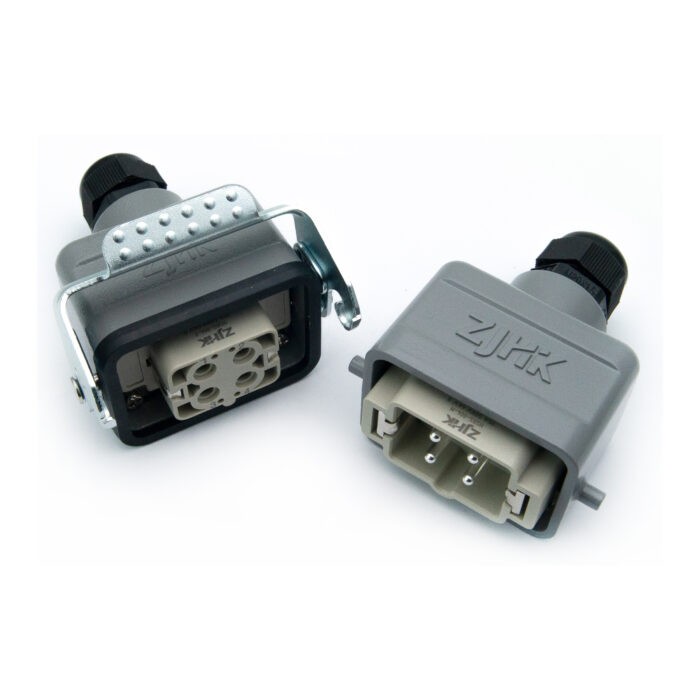 Промышленный прямоугольный разъем (комплект) ZJHK HSBS-004-TE-CCT-1L-2M20 (K000001483)